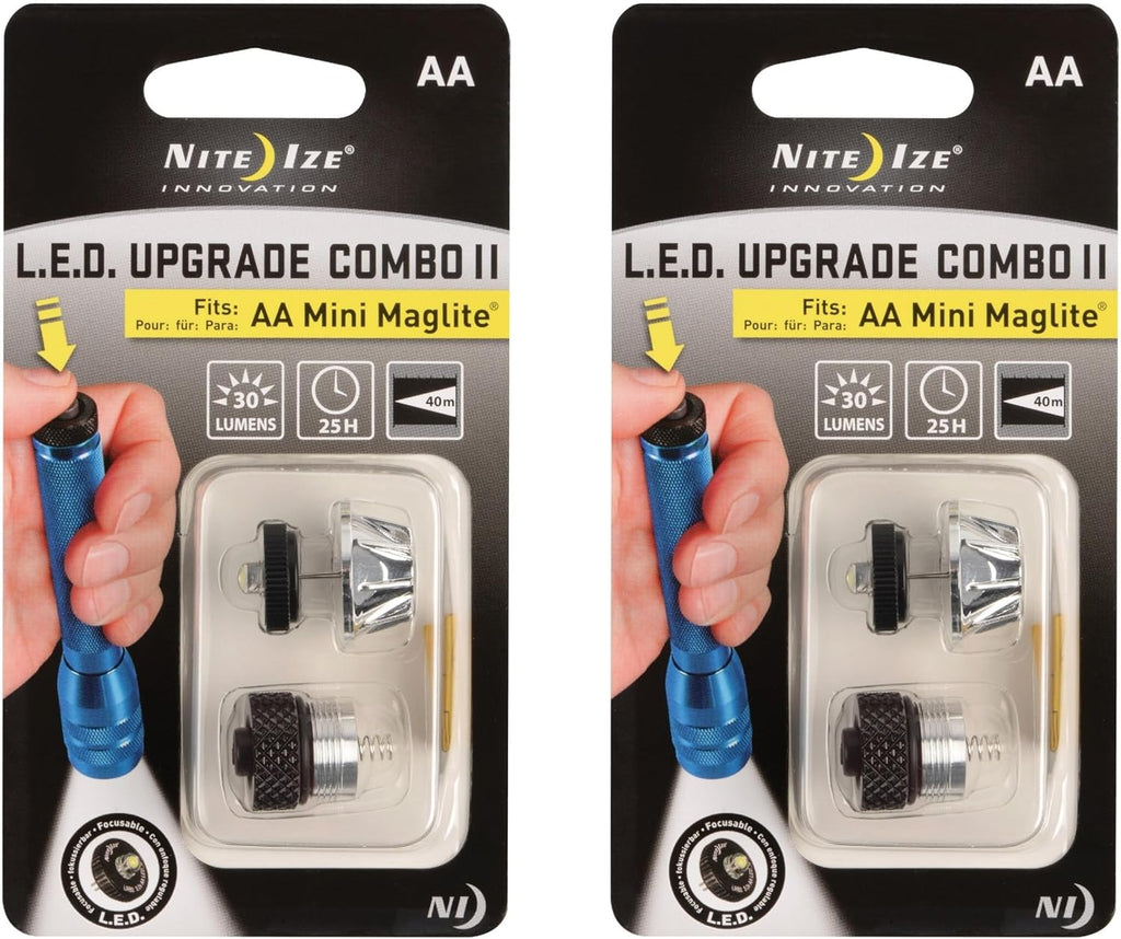 LED Upgrade Combo II Compatible with AA Mini Maglite - 2 Count K719864