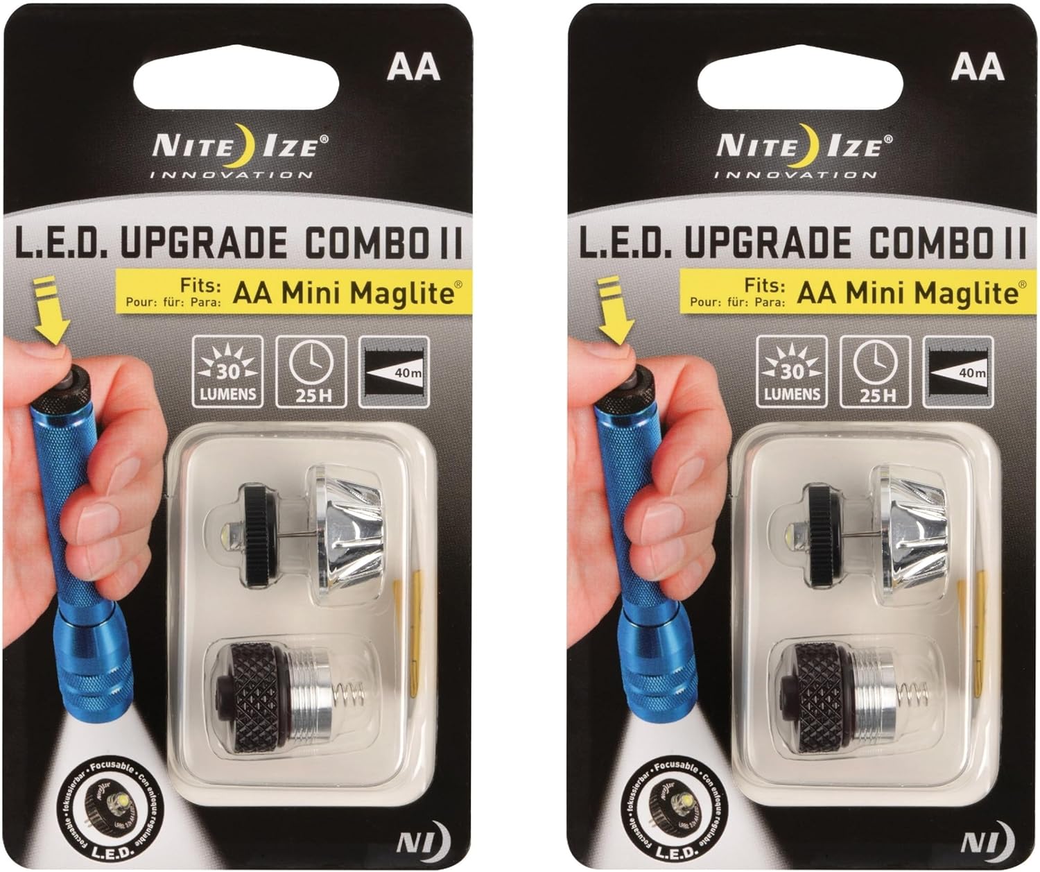 LED Upgrade Combo II Compatible with AA Mini Maglite - 2 Count K719864