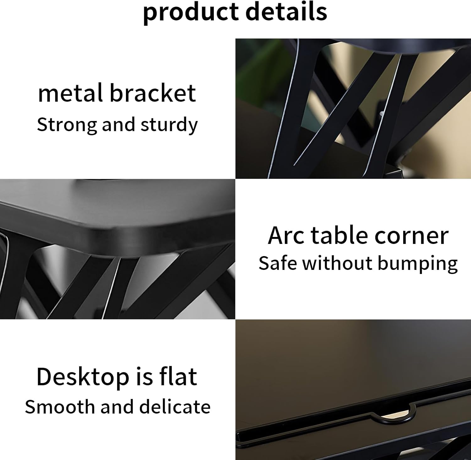 32" Height Adjustable Dual-Layer Standing Desk Converter with Keyboard Tray Y691