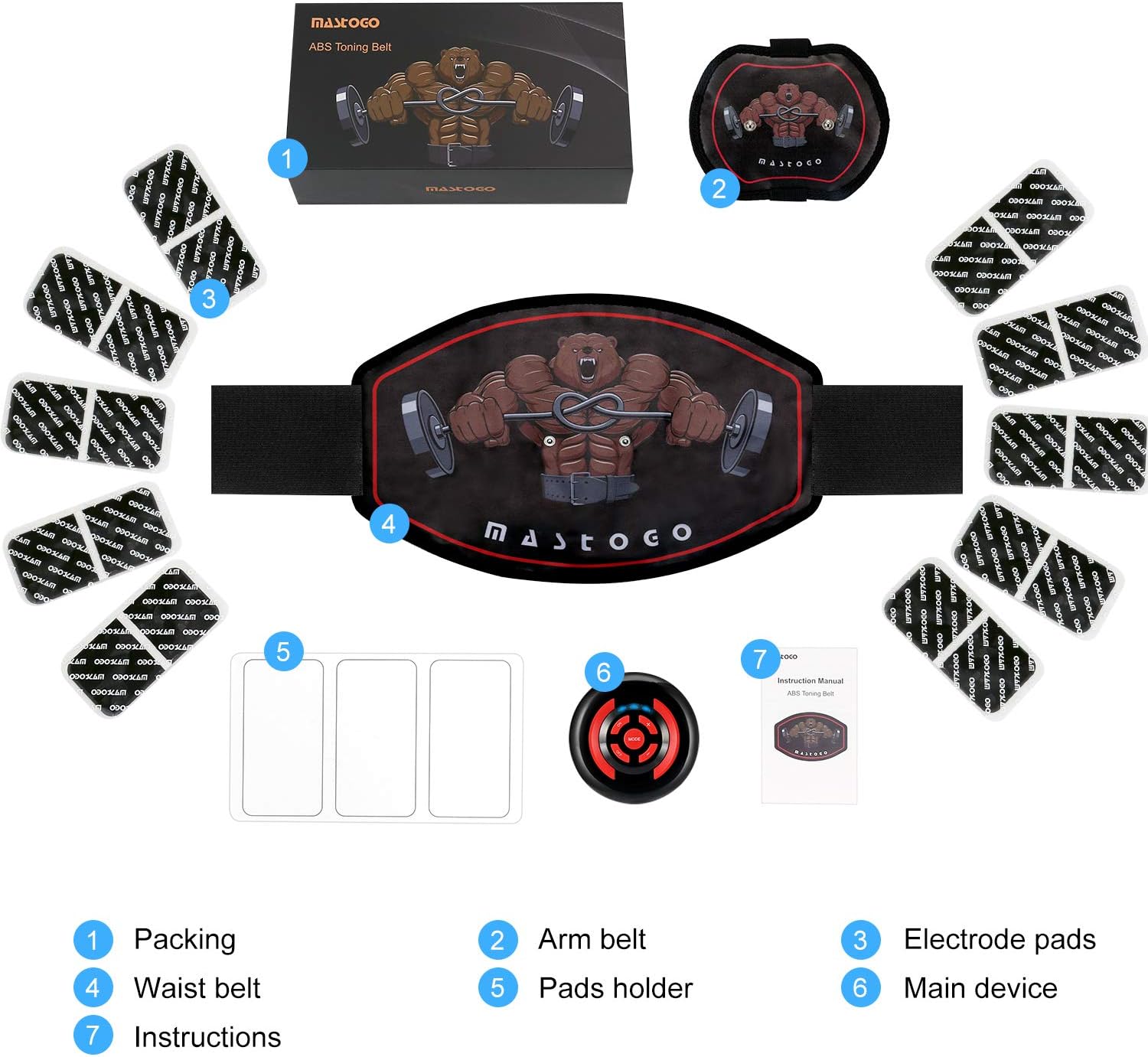 EMS Ab Toning Training Belt M349