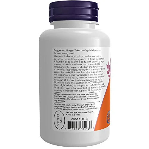 Ubiquinol 100 mg 120 Softgels D309232