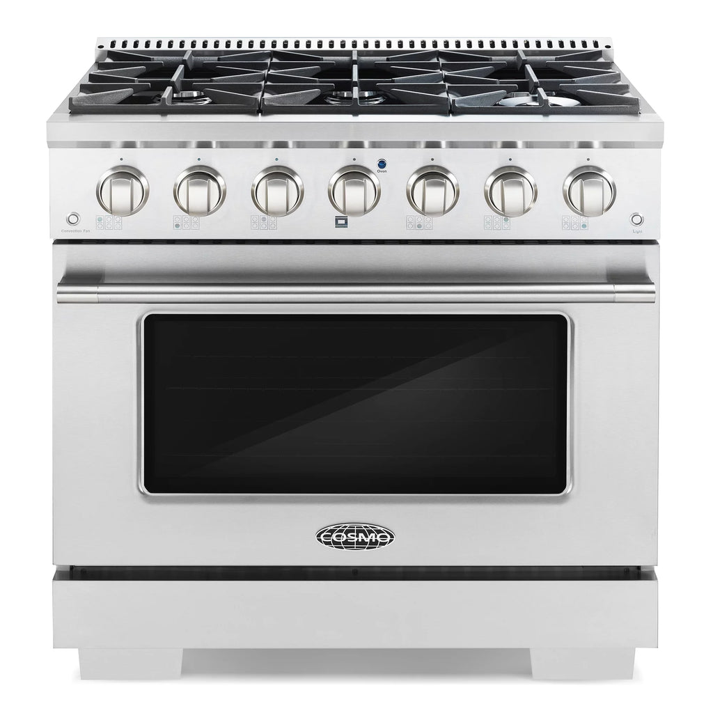2 Piece Kitchen Appliance Package with 36" Freestanding Gas Range & 36" Under Cabinet Range Hood F658565