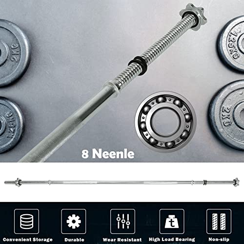 Chrome Barbell Bar with Ring Collars Olympic Barbell N52428