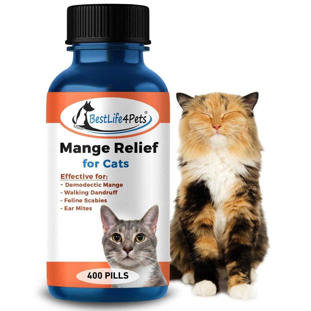Demodectic Mange and Scabies Relief for Cats Ear Mites & Itch Relief Supplements J6584