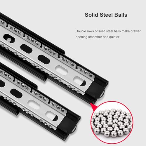 Drawer Slides 1 Pair 20 Inch Side Mount Ball Bearing Full Extension U941