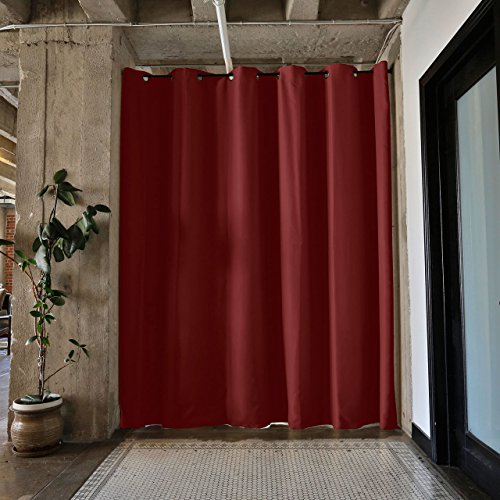 Tension Rod Room Divider Curtain Kit, 8ft Tall x 10ft - 12ft 6in Wide (Stone White) X225
