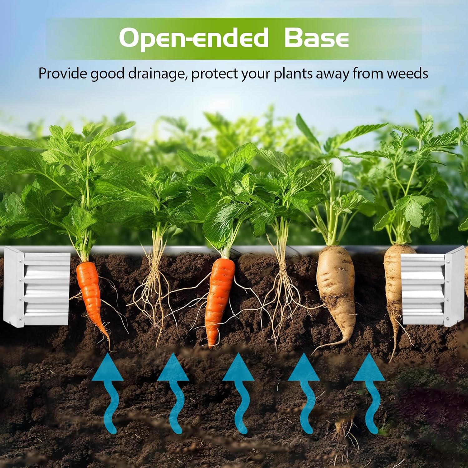 Galvanized Raised Garden Bed with Mesh Cover Greenhouse X93011