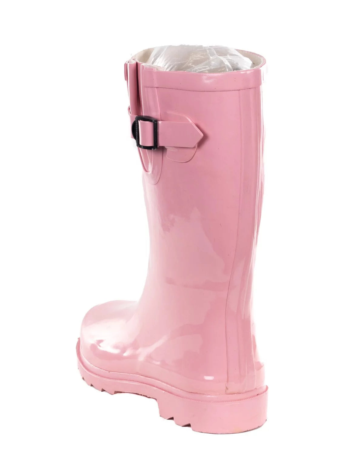 Pink Rubber 11-Inch Mid-Calf Rain Boots W3861