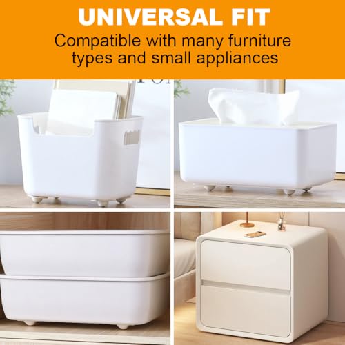 Stainless Steel Self Adhesive Caster Wheels Roller Wheels (8PC, One Size) O319