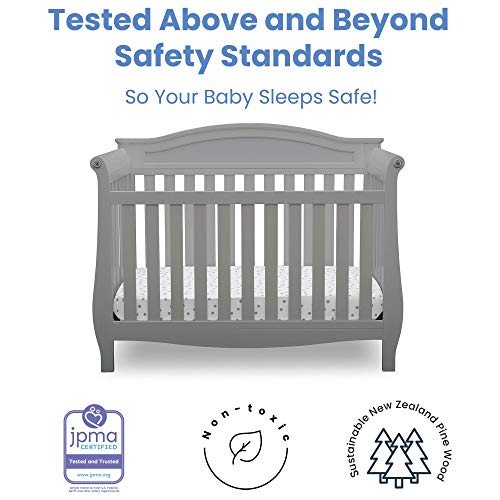 Bianca White 4-in-1 Convertible Baby Crib R37141