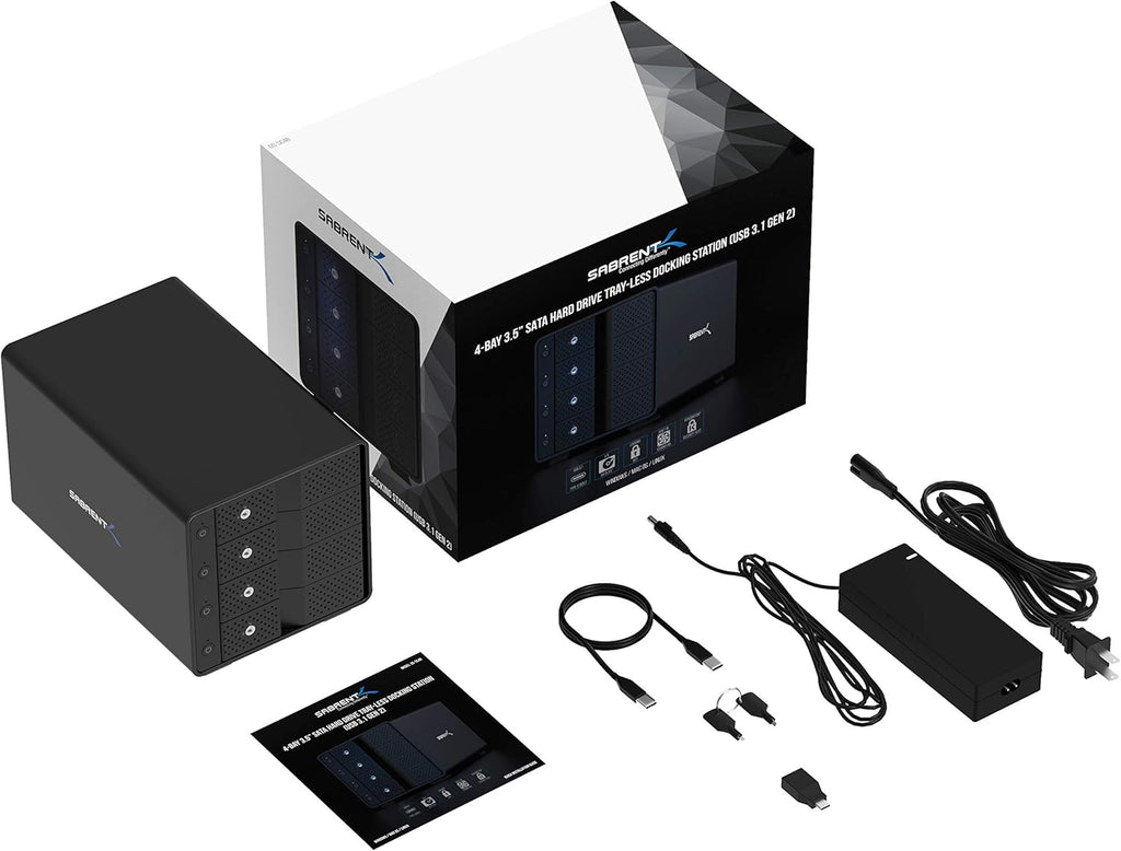 USB 3.0 to SATA Dual Bay External Hard Drive Docking Station for 2.5 or 3.5in HDD, SSD with Hard Drive Duplicator T3217