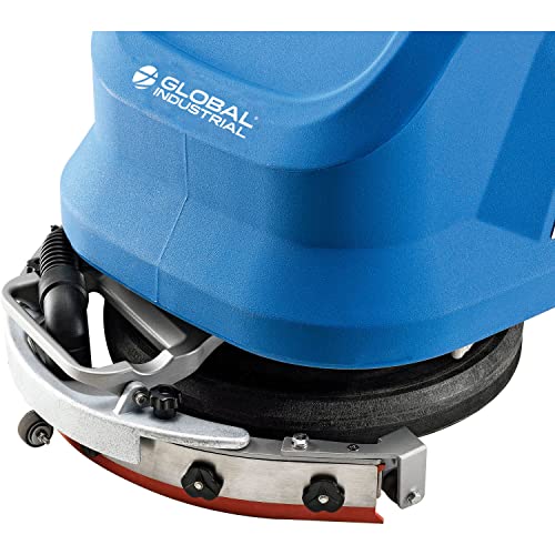 Commercial Electric Floor Scrubber, 13" Cleaning Path, 75'L Power Cord, Foldable Handle H106378