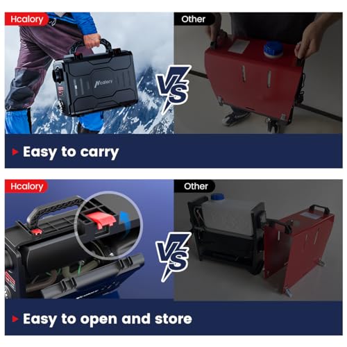 12V Portable Diesel Air Heater 5KW with Bluetooth APP Control and LCD Monitor Y8136