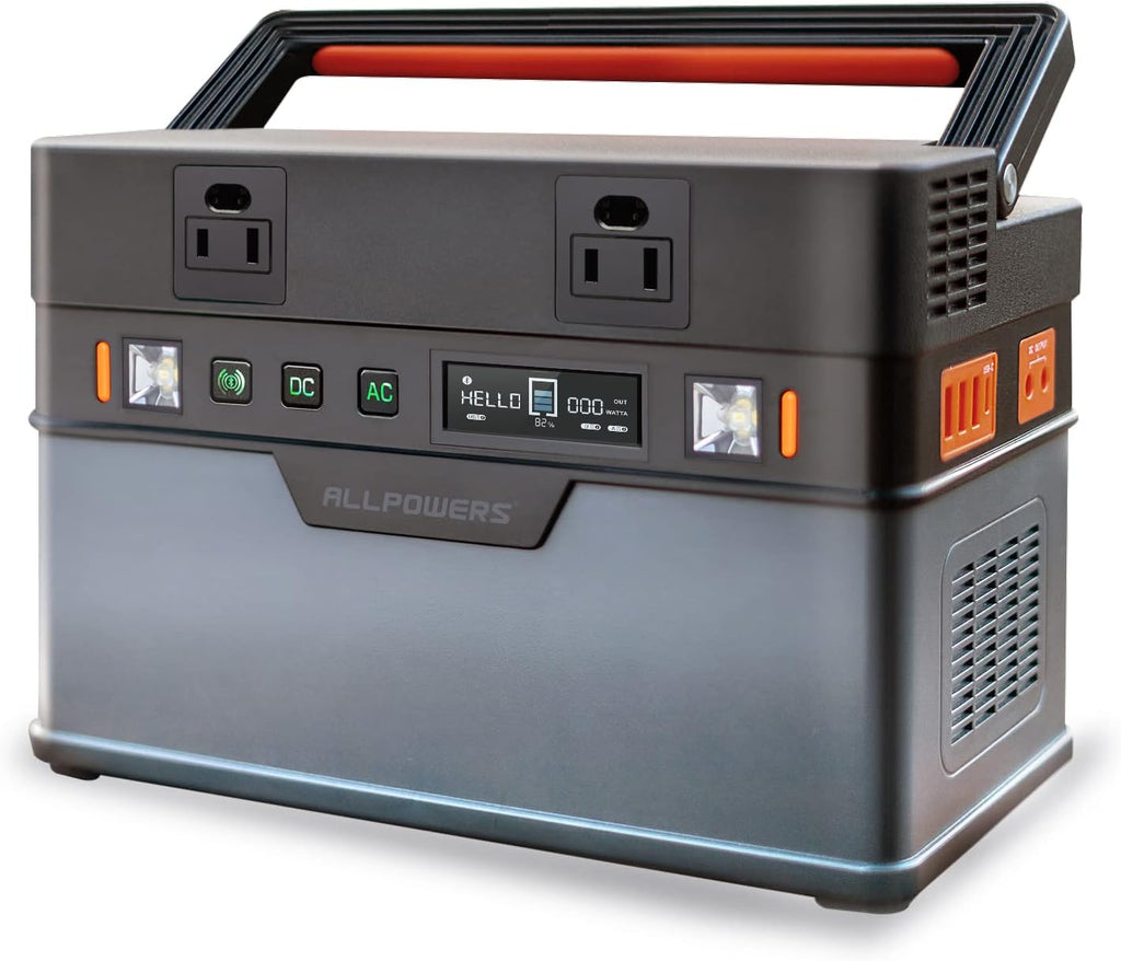 Portable Power Station 606Wh 700W with Pure Sine Wave AC Outlets J81646