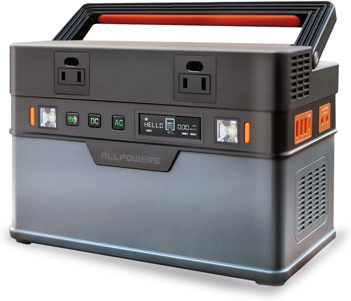 Portable Power Station 606Wh 700W with Pure Sine Wave AC Outlets J81646