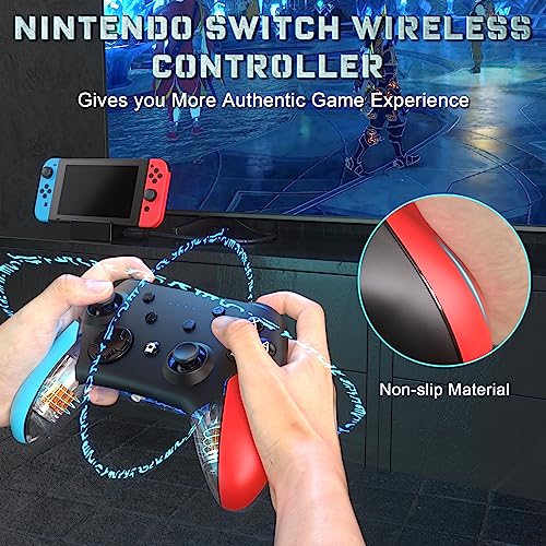 Wireless Pro Controller for Nintendo Switch 2/Switch/Lite/Switch OLED/PC with Wake-up, Turbo Vibration J618587
