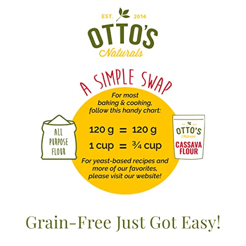 Certified Organic Cassava Flour, Gluten Free and Grain-Free Flour (1.5 Pounds) R150753