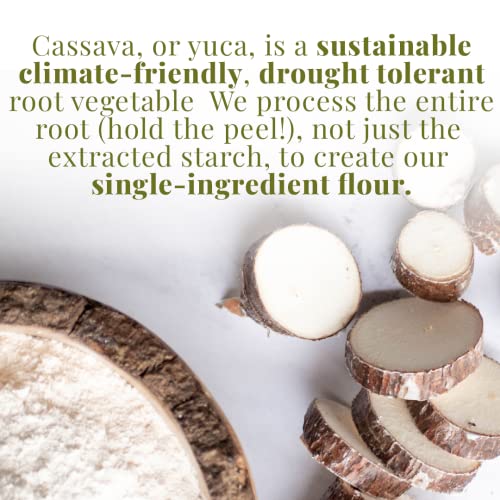 Certified Organic Cassava Flour, Gluten Free and Grain-Free Flour (1.5 Pounds) R150753