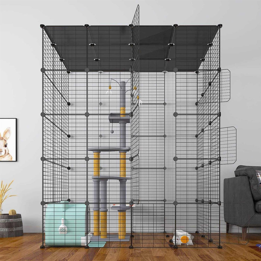 Large Cat Cage Metal Wire Kennels Crate K68710