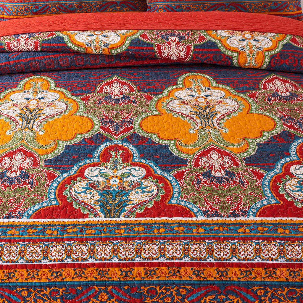 Cotton Bedspread Quilt Set K351643