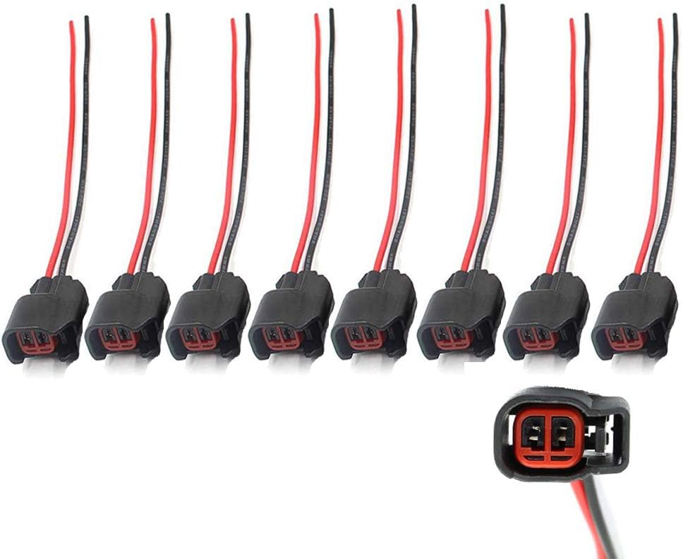 8 Pcs Fuel Injector Connector Pigtail Wire S339
