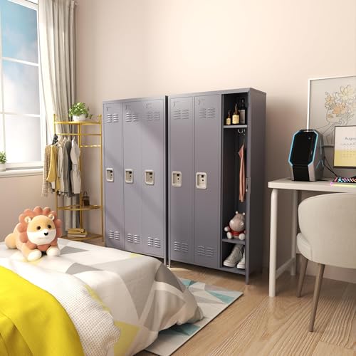 Steel Storage Lockers Lockable (Grey) I6629