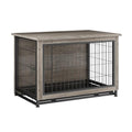 Grey Wooden Dog Kennel Table E80556