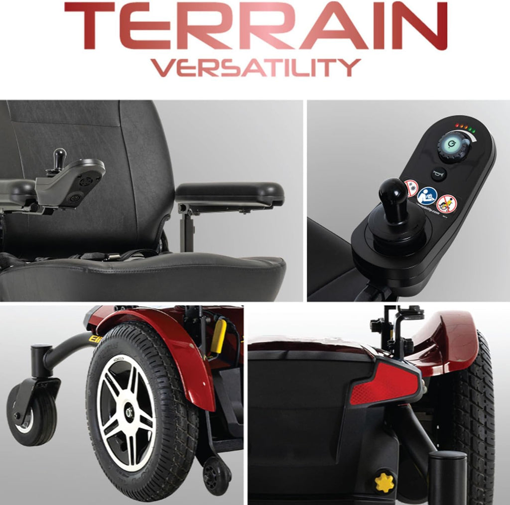 Red Power Chair Motorized Electric Wheelchair J29231