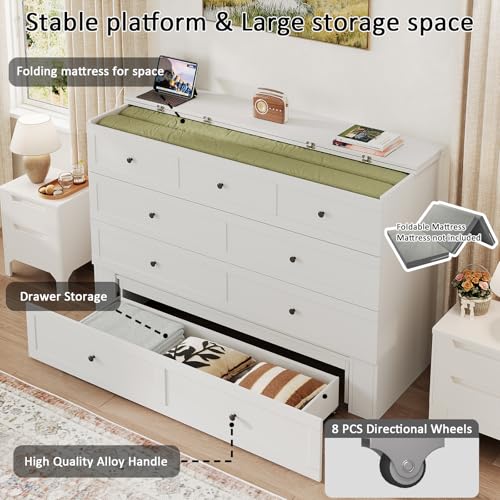 Queen Murphy Bed with Storage X6444
