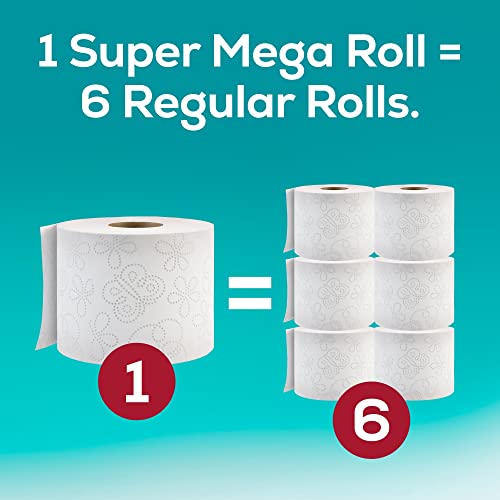 6 Super Mega Rolls Toilet Paper (Pack of 2) U64118