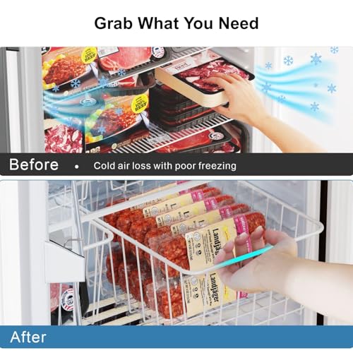 White 4 Pack Small Wire Freezer Baskets D850428