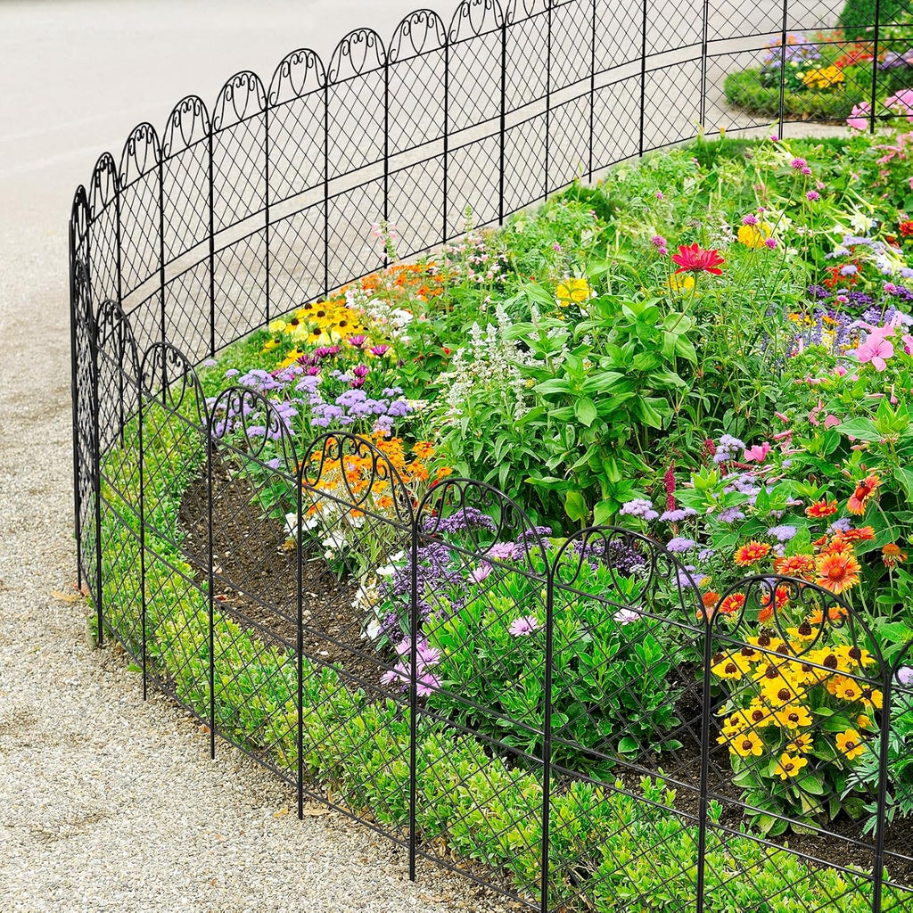 10 Panels Rustproof Metal Wire Garden Fence G567
