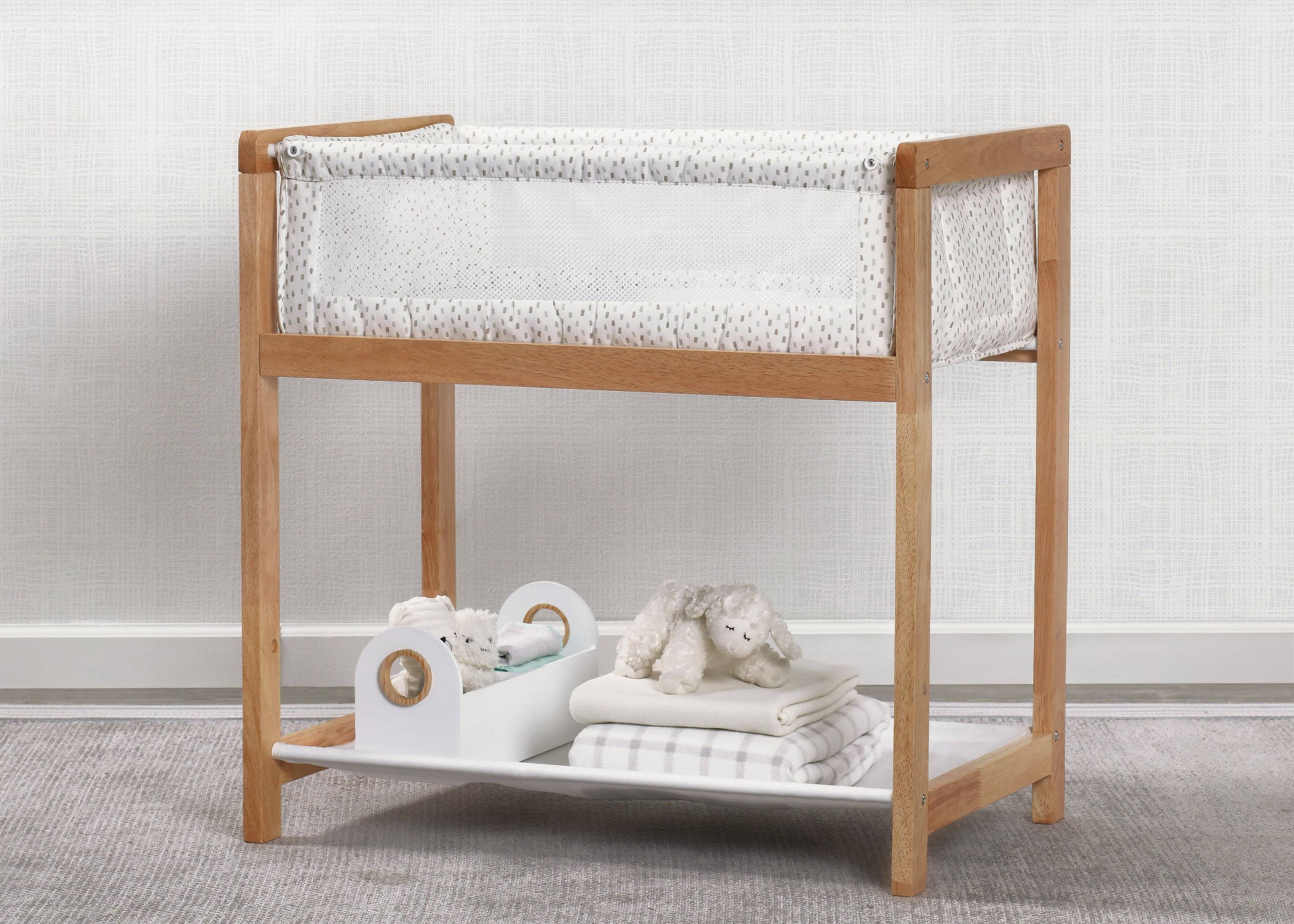 Portable Wood Bassinet Sleeper Crib J1394