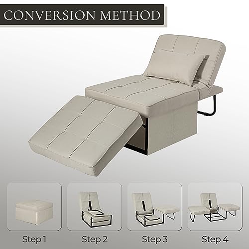 Dark Gray Folding Sleeper Sofa Chair S79761