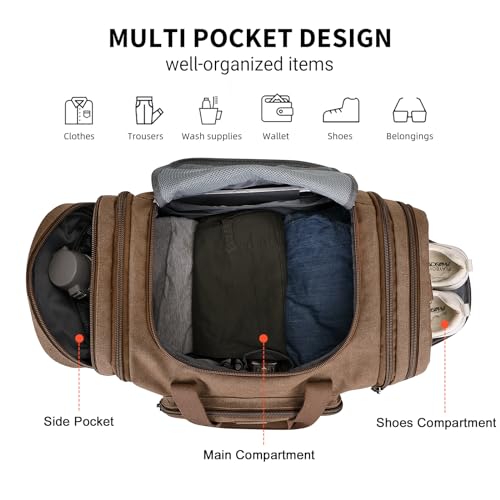 Canvas Weekender Travel Bag F178284