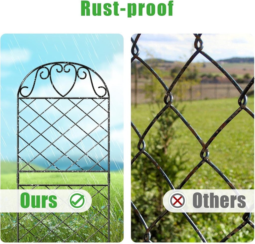 10 Panels Rustproof Metal Wire Garden Fence G567