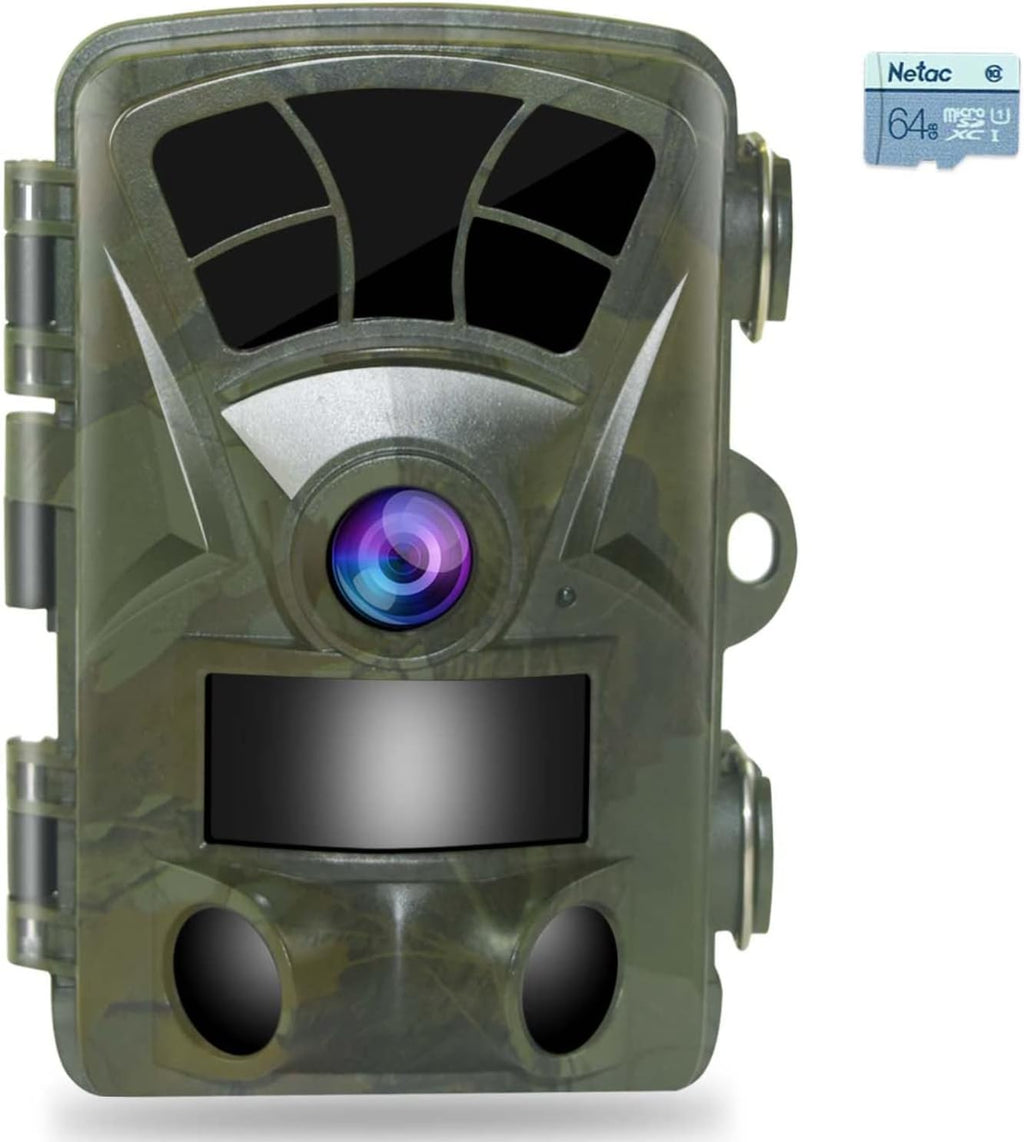 4K 32MP Trail Camera with Night Vision 65ft 110° Wide Angle U173497