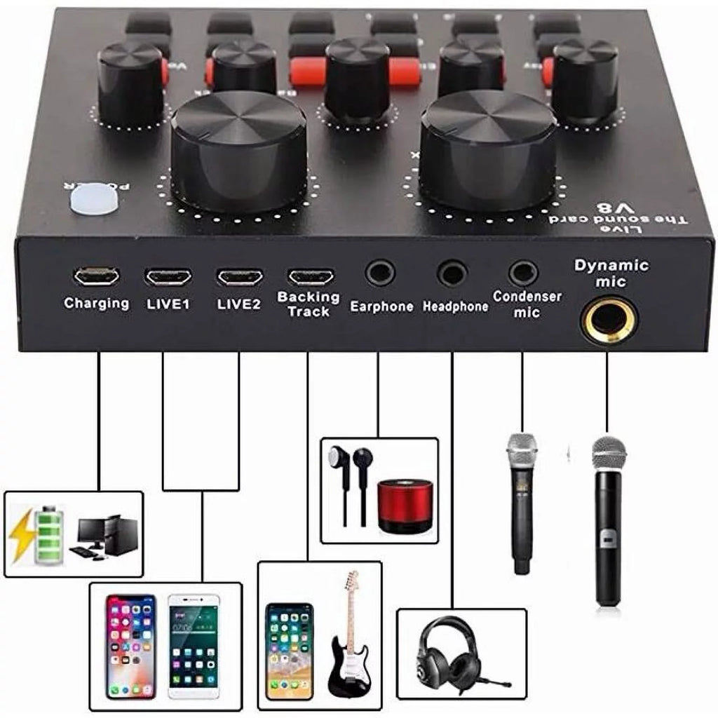Condenser Microphone Bundle with Voice Changer L6060