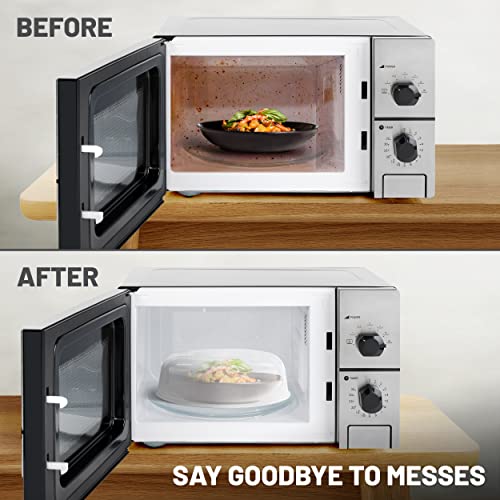 Clear Microwave Lid with Steam Vents, 10 Inch, 2 PK B488096