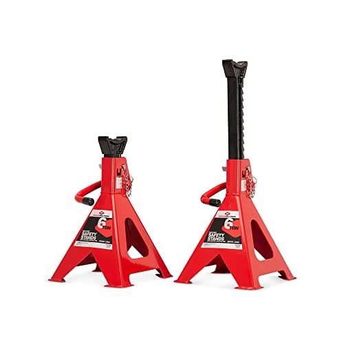 6 Ton Heavy Duty Ratchet Style Jack Stand Set Pair H215