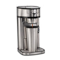 Single-Serve Coffee Maker, 14 oz., Stainless Steel S263146