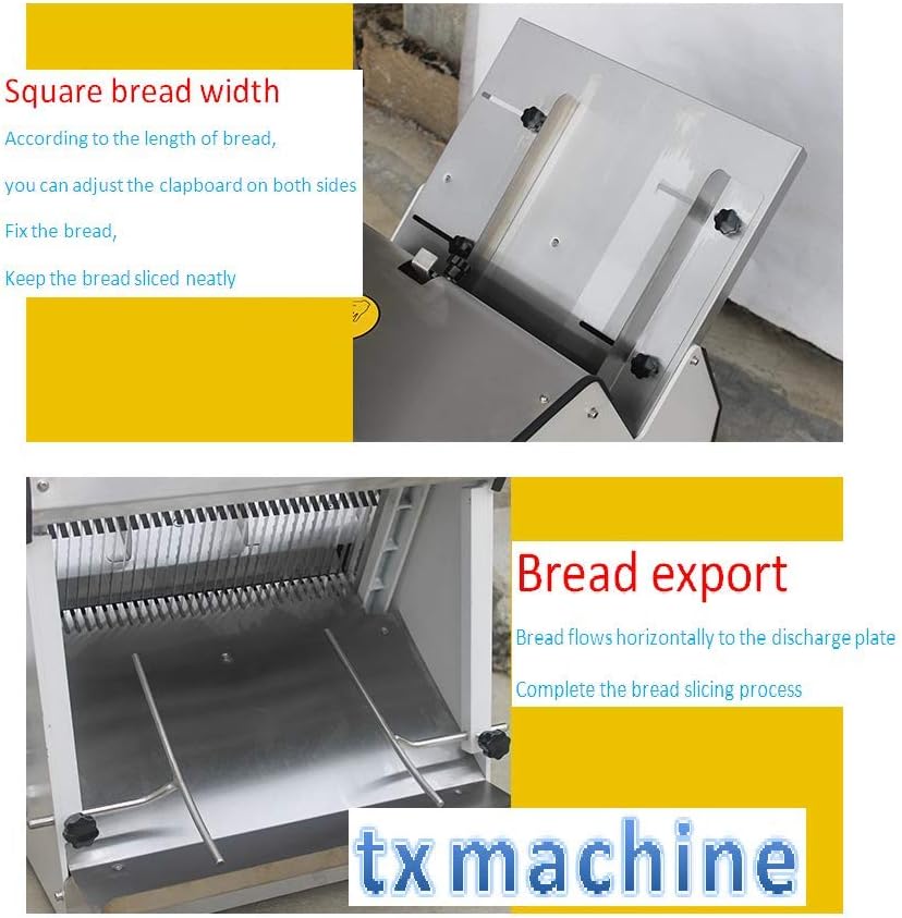 Stainless Steel Electric Bread Slicing Machine (37pcs Blade, 220V/50HZ) S240