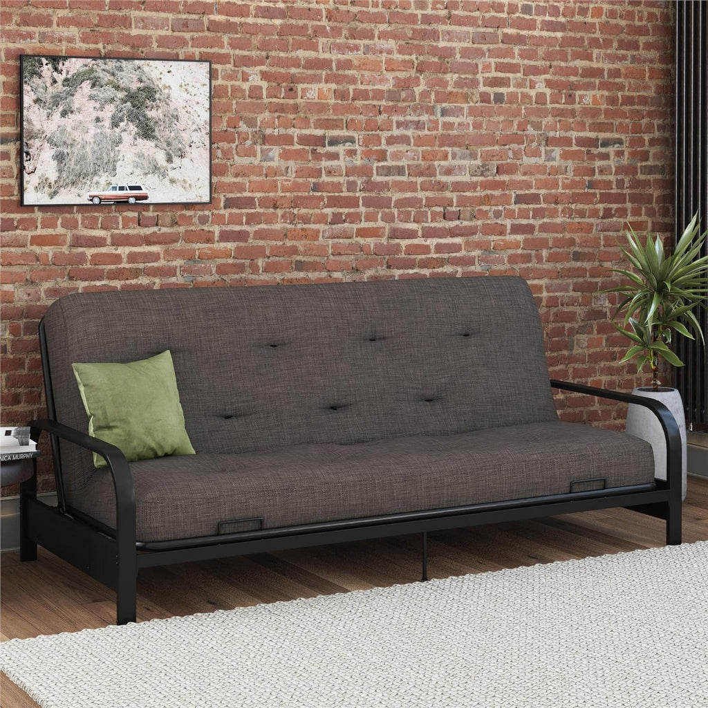 8-Inch Pocket Spring Coil Futon Mattress, Full, Taupe Gray Z42285