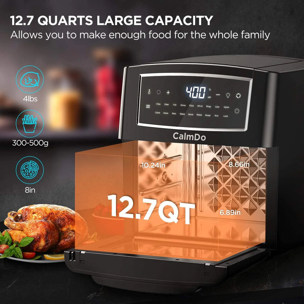 18 in 1 Air Fryer Toaster Oven Combo, 12.7QT, 1500w W9034