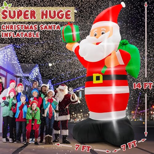 15FT Inflatable Santa Claus with 8pcs LED B693