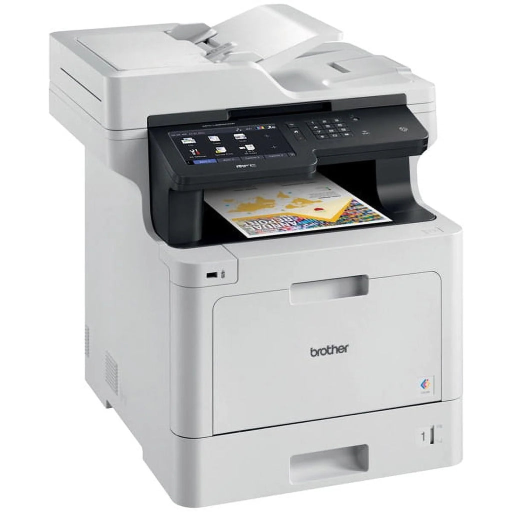 Color Laser All-in-One Printer with Duplex Print Copy Scan and Wireless Networking F562797