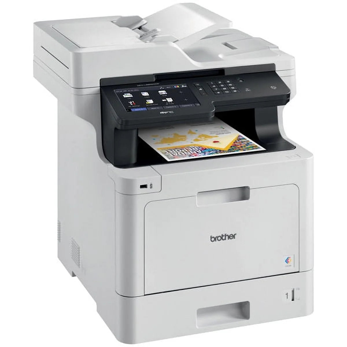 Color Laser All-in-One Printer with Duplex Print Copy Scan and Wireless Networking F562797