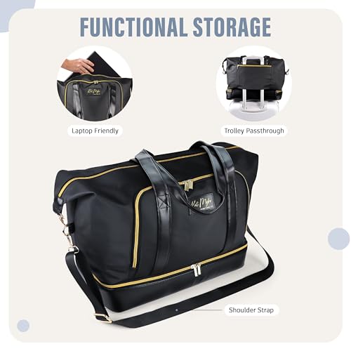 Womens Travel Weekender Bag with shoe compartment O901818