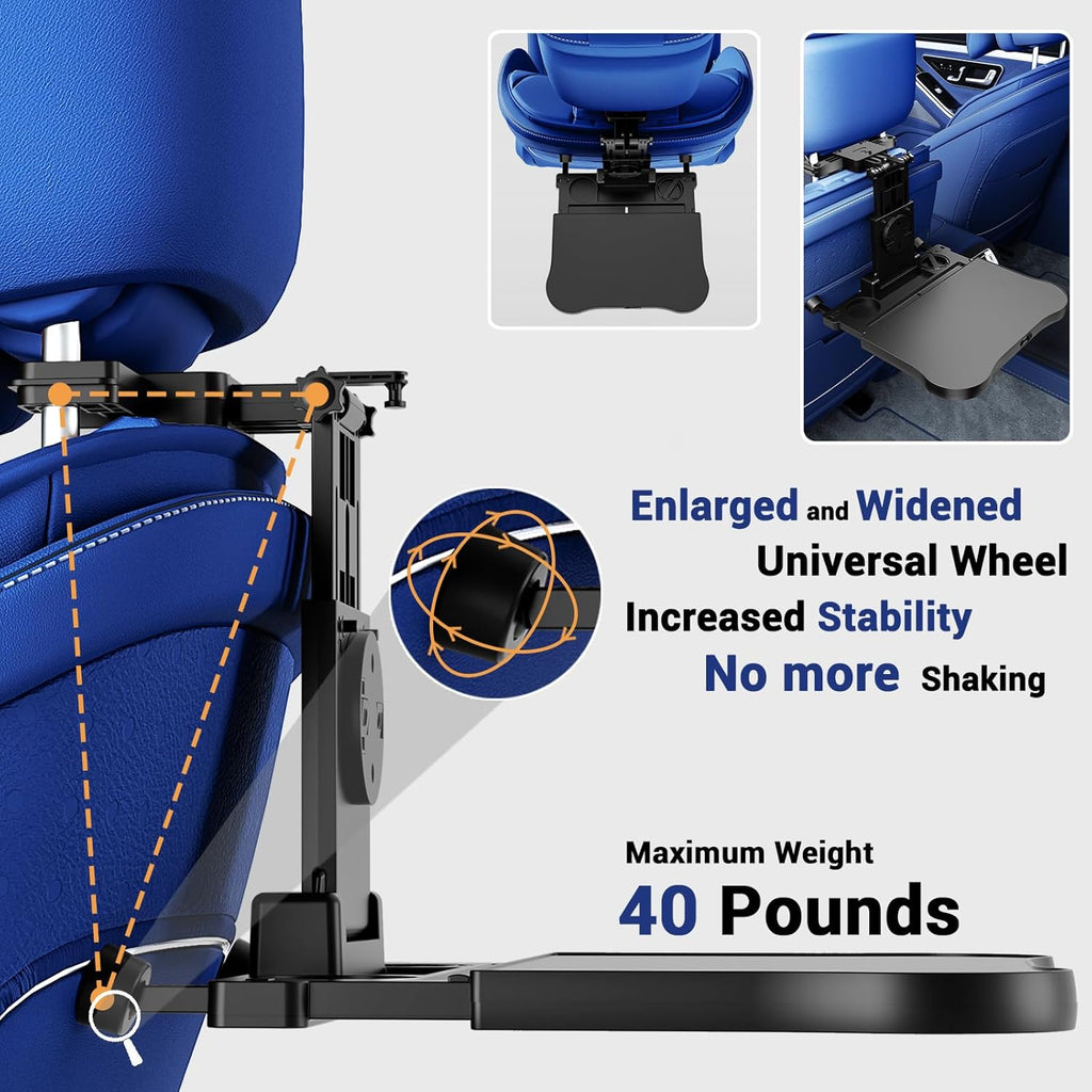 Foldable Car Seat Tray Table with Non-Slip Pad N485
