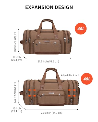 Canvas Weekender Travel Bag F178284